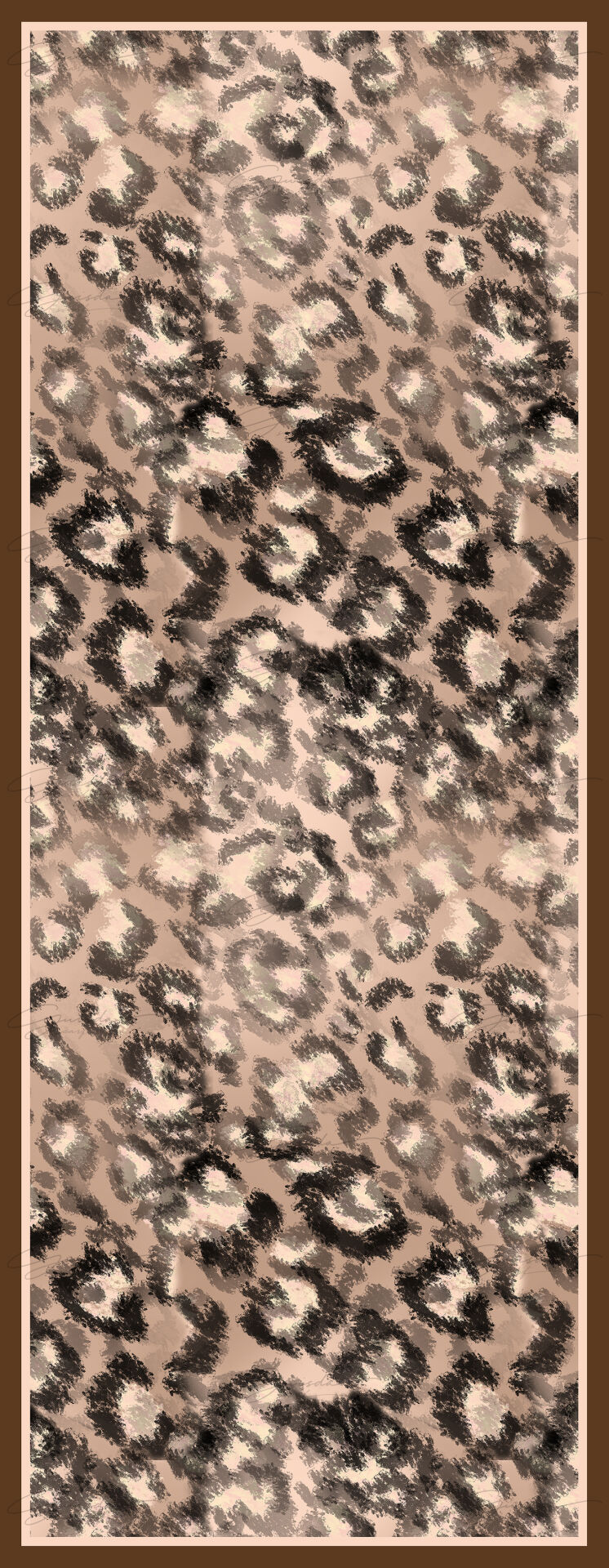 Leopar Desenli Soft Şal