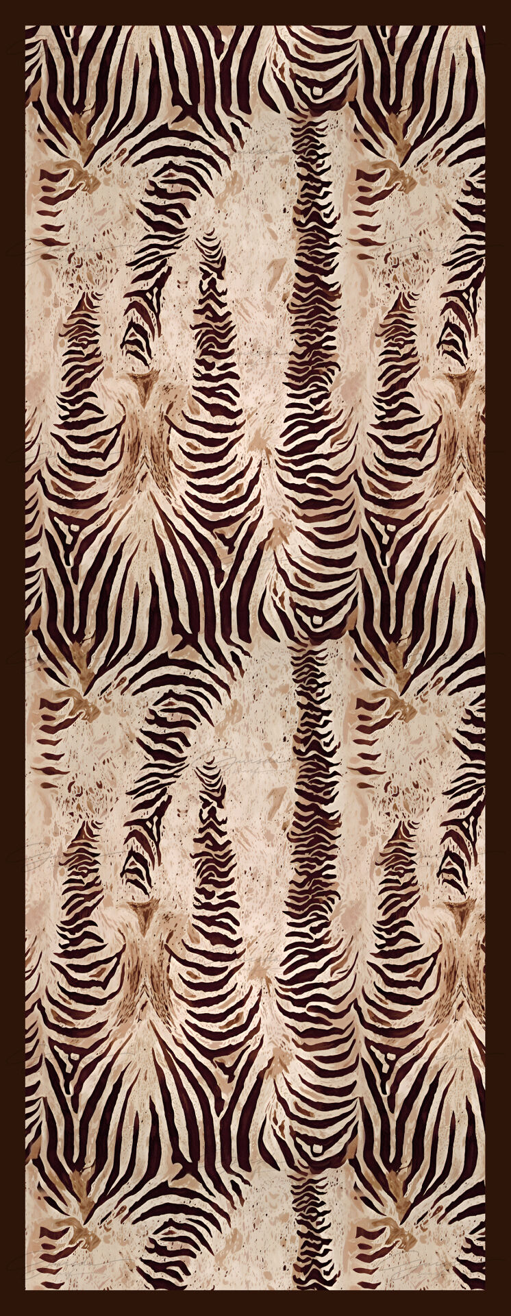Zebra Desenli Soft Vual Şal