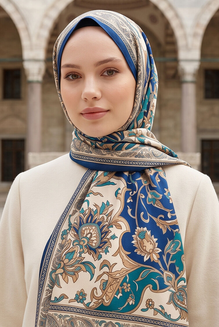 Etnik Desenli & Yumuşak Soft Kumaş Şal